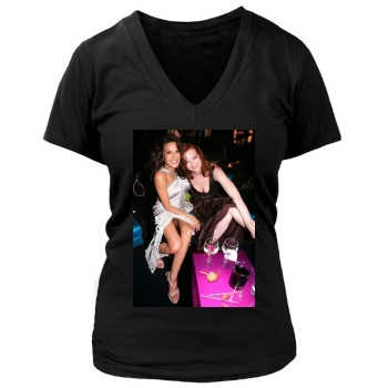 Teri Hatcher Women's Deep V-Neck TShirt