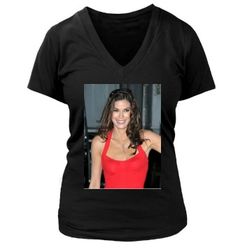 Teri Hatcher Women's Deep V-Neck TShirt