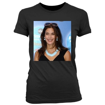 Teri Hatcher Women's Junior Cut Crewneck T-Shirt