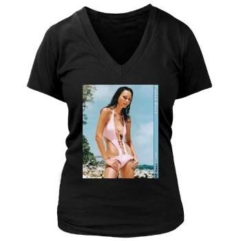 Teri Hatcher Women's Deep V-Neck TShirt