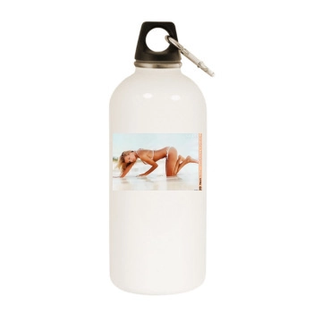 Teri Hatcher White Water Bottle With Carabiner