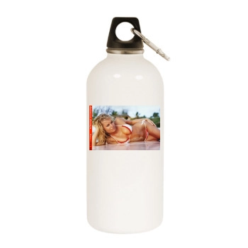 Teri Hatcher White Water Bottle With Carabiner