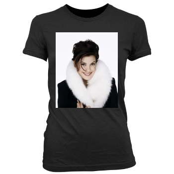 Teri Hatcher Women's Junior Cut Crewneck T-Shirt