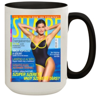 Teri Hatcher 15oz Colored Inner & Handle Mug