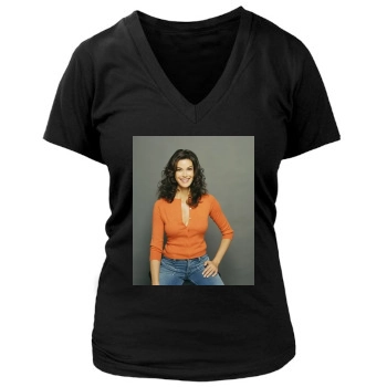 Teri Hatcher Women's Deep V-Neck TShirt