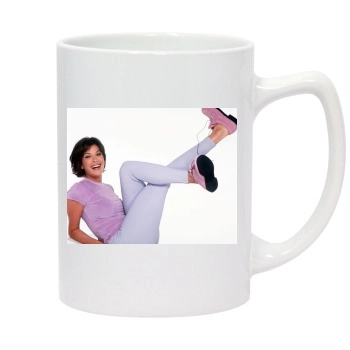 Teri Hatcher 14oz White Statesman Mug