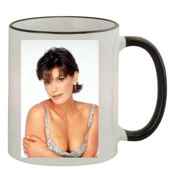 Teri Hatcher 11oz Colored Rim & Handle Mug