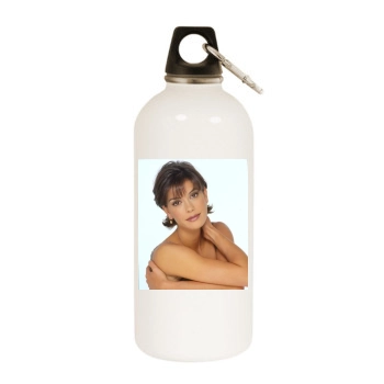 Teri Hatcher White Water Bottle With Carabiner