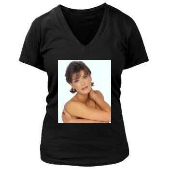 Teri Hatcher Women's Deep V-Neck TShirt