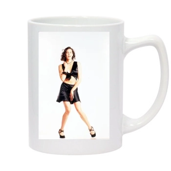 Teri Hatcher 14oz White Statesman Mug