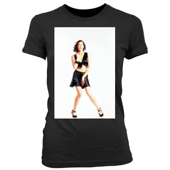 Teri Hatcher Women's Junior Cut Crewneck T-Shirt