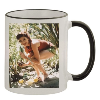 Teri Hatcher 11oz Colored Rim & Handle Mug