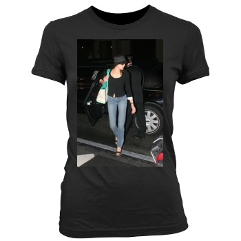 Teri Hatcher Women's Junior Cut Crewneck T-Shirt