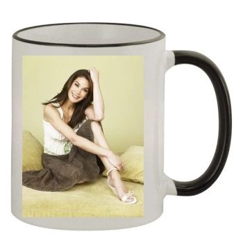 Teri Hatcher 11oz Colored Rim & Handle Mug