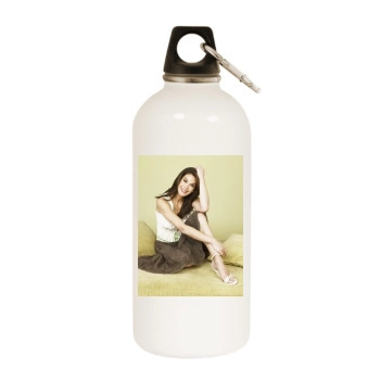 Teri Hatcher White Water Bottle With Carabiner