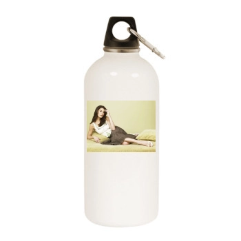 Teri Hatcher White Water Bottle With Carabiner