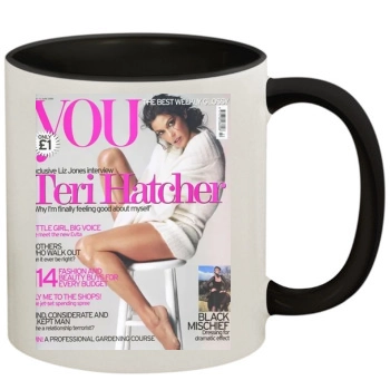 Teri Hatcher 11oz Colored Inner & Handle Mug