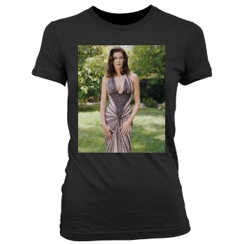 Teri Hatcher Women's Junior Cut Crewneck T-Shirt