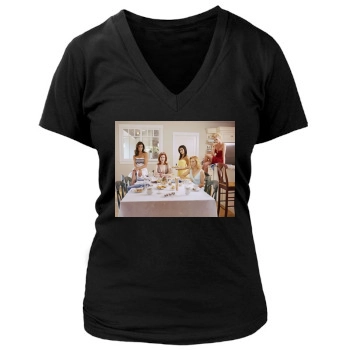 Teri Hatcher Women's Deep V-Neck TShirt