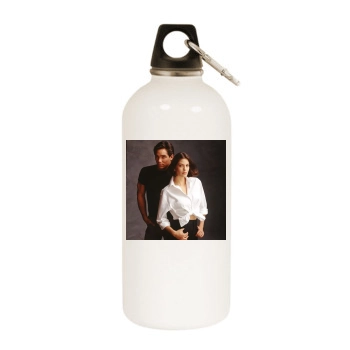 Teri Hatcher White Water Bottle With Carabiner