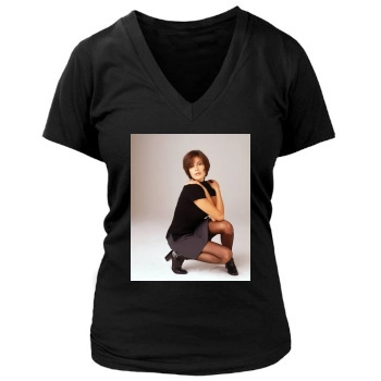 Teri Hatcher Women's Deep V-Neck TShirt