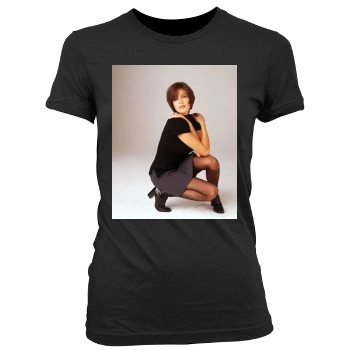 Teri Hatcher Women's Junior Cut Crewneck T-Shirt