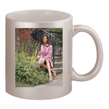 Teri Hatcher 11oz Metallic Silver Mug