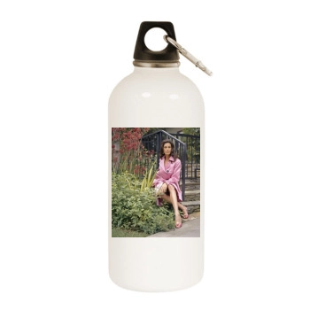 Teri Hatcher White Water Bottle With Carabiner