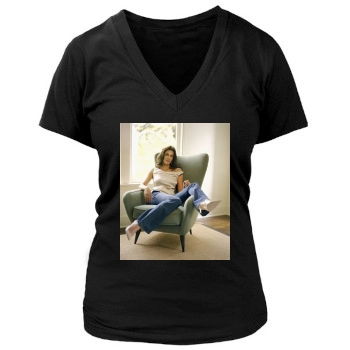 Teri Hatcher Women's Deep V-Neck TShirt