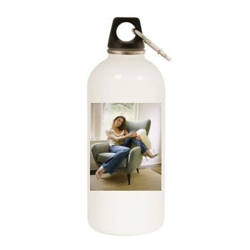 Teri Hatcher White Water Bottle With Carabiner