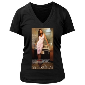 Teri Hatcher Women's Deep V-Neck TShirt