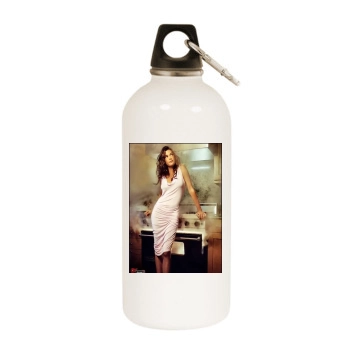 Teri Hatcher White Water Bottle With Carabiner