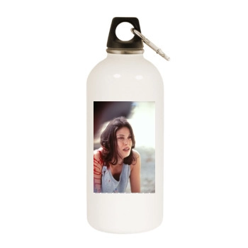 Teri Hatcher White Water Bottle With Carabiner