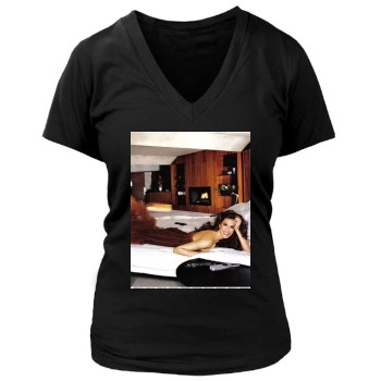 Teri Hatcher Women's Deep V-Neck TShirt