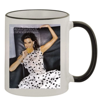 Teri Hatcher 11oz Colored Rim & Handle Mug