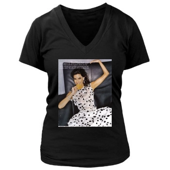 Teri Hatcher Women's Deep V-Neck TShirt