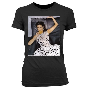 Teri Hatcher Women's Junior Cut Crewneck T-Shirt