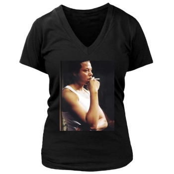 Terrence Howard Women's Deep V-Neck TShirt