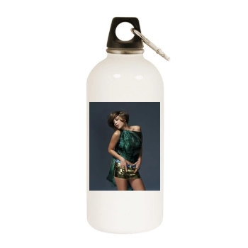 Thalia White Water Bottle With Carabiner