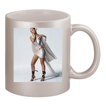 Thalia 11oz Metallic Silver Mug