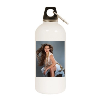 Thalia White Water Bottle With Carabiner