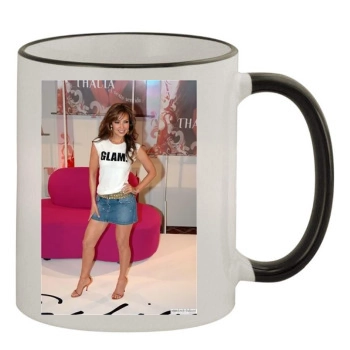 Thalia 11oz Colored Rim & Handle Mug