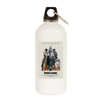 High Rise 2015 White Water Bottle With Carabiner