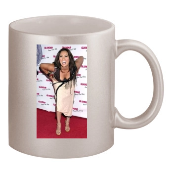 Tia Carrere 11oz Metallic Silver Mug