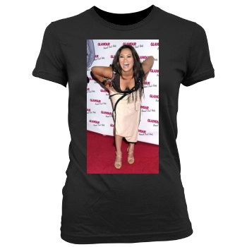 Tia Carrere Women's Junior Cut Crewneck T-Shirt