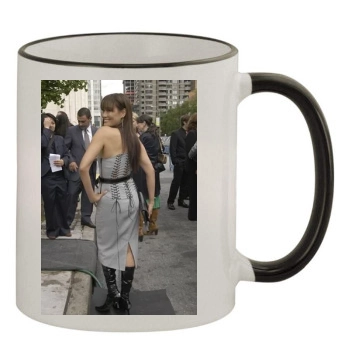 Tia Carrere 11oz Colored Rim & Handle Mug