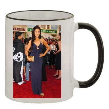 Tia Carrere 11oz Colored Rim & Handle Mug