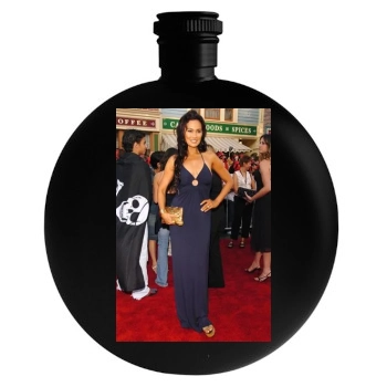 Tia Carrere Round Flask