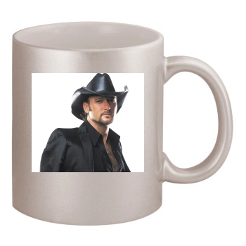 Tim McGraw 11oz Metallic Silver Mug