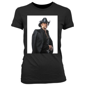 Tim McGraw Women's Junior Cut Crewneck T-Shirt